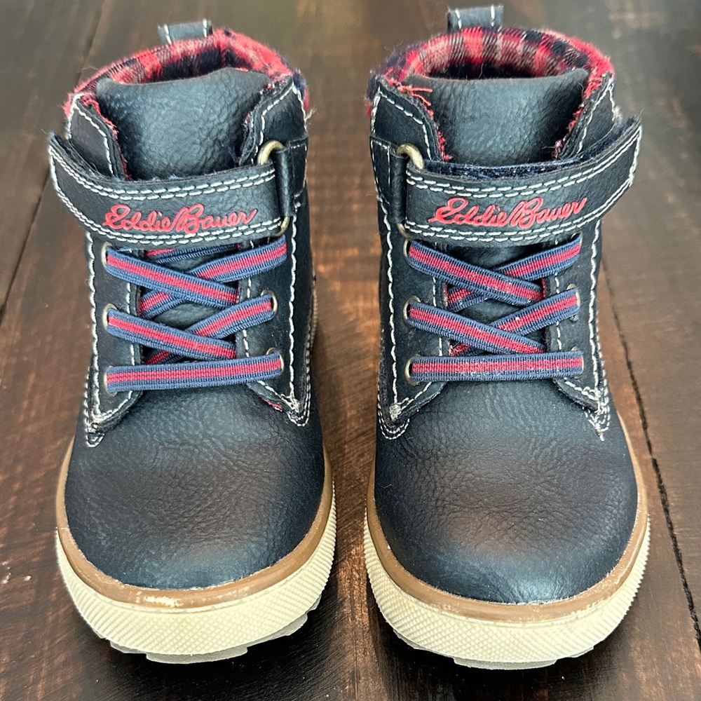 Eddie Bauer Toddler Blue and Red Boots